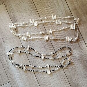 Pearl with Beads Double Necklace